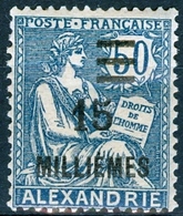 ALESSANDRIA, FRANCIA, FRANCE, TERRITORI FRANCESI, 1925, FRANCOBOLLI NUOVI (MLH*)TIPO MOUCHON  Michel 70    Scott 70 - Unused Stamps