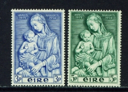 IRELAND  -  1954  Marian Year  Set  Unmounted/Never Hinged Mint - Neufs