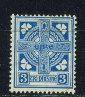 IRELAND  -  1922 To 1934  Definitives  3d  Mounted/Lightly Hinged Mint - Unused Stamps