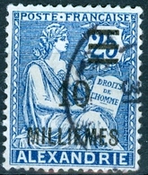 ALESSANDRIA, FRANCIA, FRANCE, TERRITORI FRANCESI, 1925, FRANCOBOLLI USATI, TIPO MOUCHON  Michel 69    Scott 69  (0,80) - Used Stamps