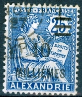ALESSANDRIA, FRANCIA, FRANCE, TERRITORI FRANCESI, 1925, FRANCOBOLLI USATI, TIPO MOUCHON  Michel 69    Scott 69  (0,80) - Gebraucht
