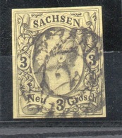 1855  SASSONIA 3 N. Bb - Saxony