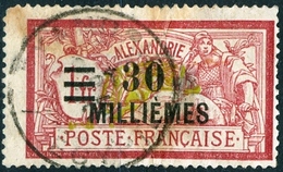 ALESSANDRIA, FRANCIA, FRANCE, TERRITORI FRANCESI, 1925, FRANCOBOLLI USATI, TIPO MERSON  Michel 71    Scott 71 - Usados