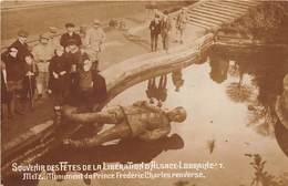 57-METS-SOUVENIR DES FÊTES DE LA LIBERAION D'ALSACE LORRAINE- MONUMENT DU PRINCE FREDERIC CHARLES RENVERSE - Metz