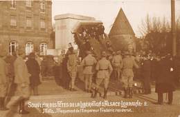 57-METS- SOUVENIR DES FÊTES DE LA LIBERATION D'ALSACE LORRAINE, MONUMENT DE L'EMPEREUR FREDERIC RENVERSE - Metz