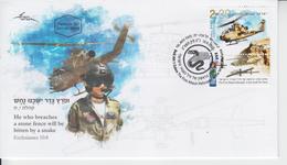 ISRAEL 2015 BELL AH-1 COBRA THE FIRST ATTACK HELICOPTER IN THE AIR FORCE AVIATION FDC - FDC