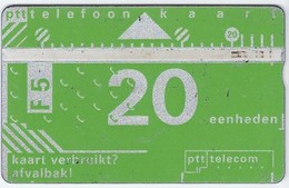 Telefoonkaart.- 011C07352. Nederland. PTT Telecom 20 Eenheden. 5 Gulden. - Públicas