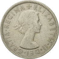 Monnaie, Grande-Bretagne, Elizabeth II, Florin, Two Shillings, 1955, TTB - J. 1 Florin / 2 Shillings