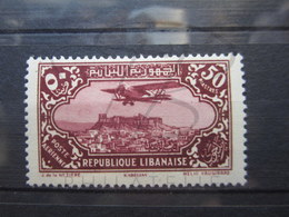 VEND BEAU TIMBRE DE POSTE AERIENNE DU GRAND LIBAN N° 47 , X !!! - Airmail