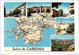 SALUTI DA CARBONIA   VIAGGIATA FG - Carbonia