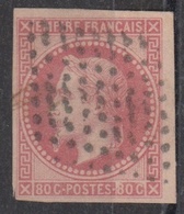 #130# COLONIES GENERALES N° 10 Oblitéré Losange De 81 Points De Pondichéry (Inde) - Napoléon III