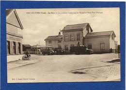 CPA Nord Gravelines La Gare Autobus Métier Non Circulé - Gravelines