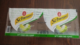 Israel-schweppes Labels-soft Carbonated Soft Drink Appel-(3) - Boissons