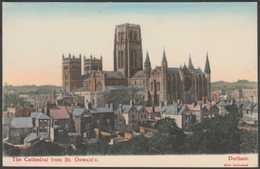 The Cathedral From St Oswald's, Durham, C.1905 - Hills Aquatint Postcard - Durham City