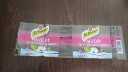 Israel-schweppes Labels-water-adrink Flavored With Berries-(7) - Bebidas