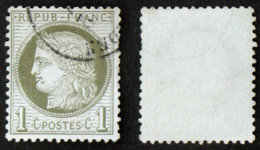 N° 50 - 1c Vert-olive CERES B Cote 20€ - 1871-1875 Ceres