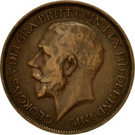 Monnaie, Grande-Bretagne, George V, 1/2 Penny, 1920, TB, Bronze, KM:809 - C. 1/2 Penny