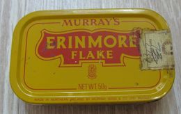 AC - MURRAY'S ERINMORE FLAKE CIGARETTE PIPE TOBACCO EMPTY VINTAGE TIN BOX 50 Gram NORTHERN IRELAND - Boites à Tabac Vides