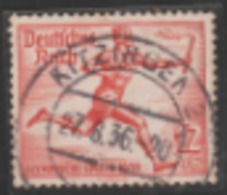 1936 BERLIN  OLYMPIC   USED STAMP FROM GERMANY OLYMPIC TORCH BEARER - Sommer 1936: Berlin