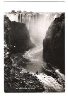 Rhodesia & Nyasaland - Victoria Falls And Gorge - Old Card With Stamps - Zimbabwe