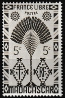Timbre-poste Gommé Neuf** - Série De Londres Ravenala Travelers' Tree - N° 265 (Yvert) - Madagascar 1943 - Ongebruikt