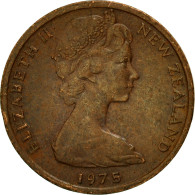 Monnaie, Nouvelle-Zélande, Elizabeth II, Cent, 1975, TTB, Bronze, KM:31.1 - Nieuw-Zeeland