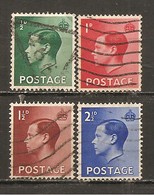 Gran Bretaña/ Great Britain Nº  Yvert  205-08 (usado) (o) - Used Stamps