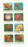 ROSES  MINI FEUILLE  OBLITEREE GUINEE EQUATORIALE - Rozen