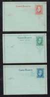 Brazil Brasil 1884 CB 11-13 Stationery Letter Card Mint - Postal Stationery