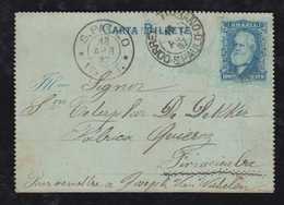 Brazil Brasil 1887 CB 15 100R Stationery Letter Card SAO PAULO URBANO To PIRACICABA - Postwaardestukken