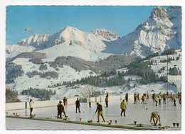 Suisse -- BE --ADELBODEN --Kunsteiisbahn , Bonderspitze ( Très Animée ,curling ) - Adelboden