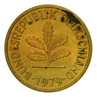 Monnaie, République Fédérale Allemande, 5 Pfennig, 1979, Hambourg, TB, Brass - 5 Pfennig