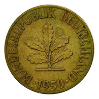 Monnaie, République Fédérale Allemande, 5 Pfennig, 1950, Stuttgart, TB, Brass - 5 Pfennig