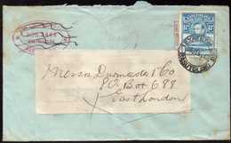 British Basutoland To England Cover1948 Used Twice! - 1933-1964 Colonia Británica