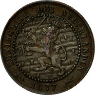 Monnaie, Pays-Bas, William III, Cent, 1877, TTB, Bronze, KM:107.1 - 1849-1890: Willem III.