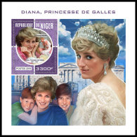 NIGER 2018 MNH** Diana Princess Of Wales Prinzessin Diana S/S - OFFICIAL ISSUE - DH1830 - Royalties, Royals