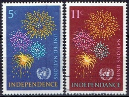 UNITED NATIONS # NEW YORK FROM 1967 STAMPWORLD 177-78 - Oblitérés