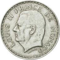 Monnaie, Monaco, Louis II, 5 Francs, 1945, SUP, Aluminium, KM:122 - 1922-1949 Louis II