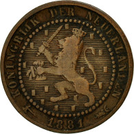 Monnaie, Pays-Bas, William III, Cent, 1881, TTB, Bronze, KM:107.1 - 1849-1890 : Willem III