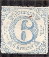 ALLEMAGNE - TOUR ET TAXI  états Du Sud N° 51 Ou 47  --- 6K Bleu - Côte 2 Ou 2.75 - Mint