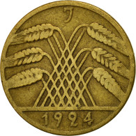 Monnaie, Allemagne, République De Weimar, 10 Rentenpfennig, 1924, Hamburg, TTB - 10 Renten- & 10 Reichspfennig