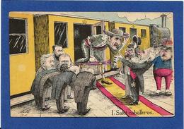 CPA Espagne Spania Caricature Alphonse XIII Roi Royalty Loubet Delcassé Mille Non Circulé - Autres & Non Classés