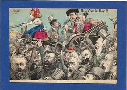 CPA Espagne Spania Caricature Alphonse XIII Roi Royalty Loubet Delcassé Mille Non Circulé - Autres & Non Classés