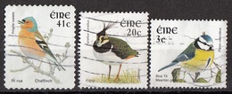 1361 Irlanda 1997... Birds Uccelli Chaffinch Cinciarella Fringuello Blue Tit Lapwing Pavoncella Ireland Eire Used - Sparrows