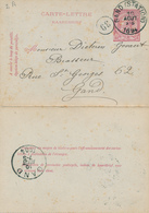 055/27 - BRASSERIE BELGIQUE - Vers Le Brasseur Dieteren Gevaert à GAND - Carte-Lettre Type TP 46 GAND Station 1894 - Biere