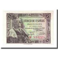 Billet, Espagne, 1 Peseta, 1945-06-15, KM:128a, SPL - 1-2 Peseten