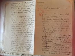 Lettre Manuscrite Lemaitre Henri Avocat NAMUR 1880 - 1800 – 1899