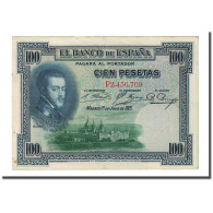 Billet, Espagne, 100 Pesetas, 1925-07-01, KM:69c, TTB - 100 Pesetas