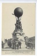 CPA - Paris - Monument Des Aéronautes - Siège De Paris - Standbeelden