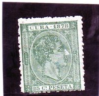 B - 1878 Cuba - Re Alfonso XII - Oblitérés